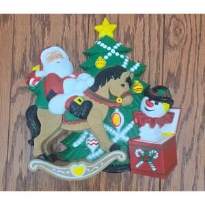 Vintage Burwood Santa and Christmas Tree Hanging